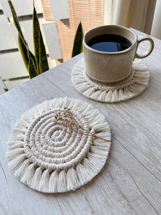 Macrame coaster