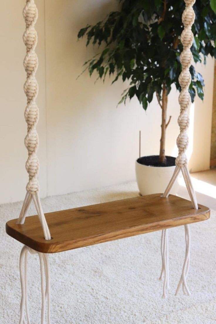 Macrame swing