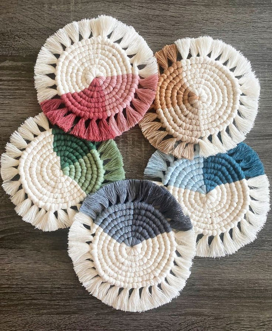 Macrame coaster