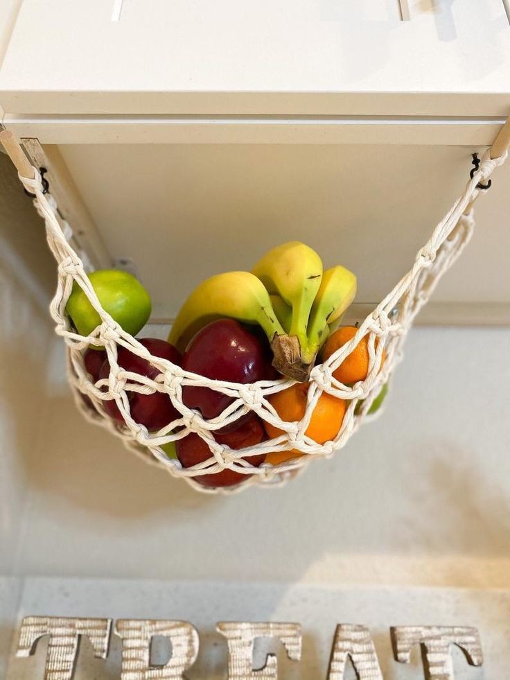 Macrame fruit hammock