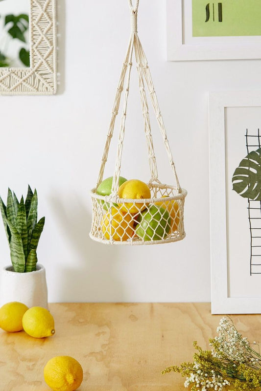 Macrame fruit hammock