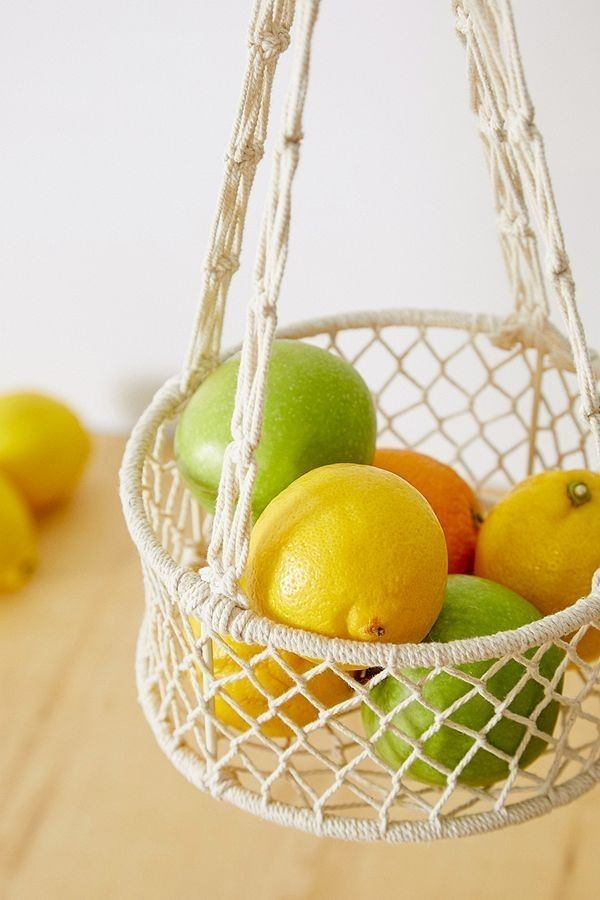 Macrame fruit hammock