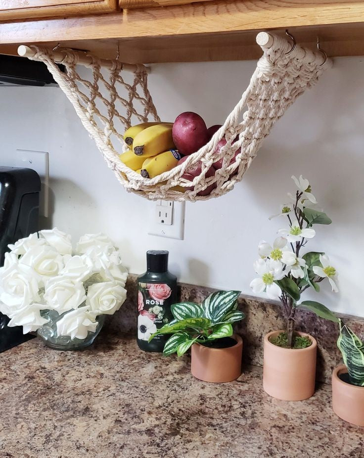 Macrame fruit hammock