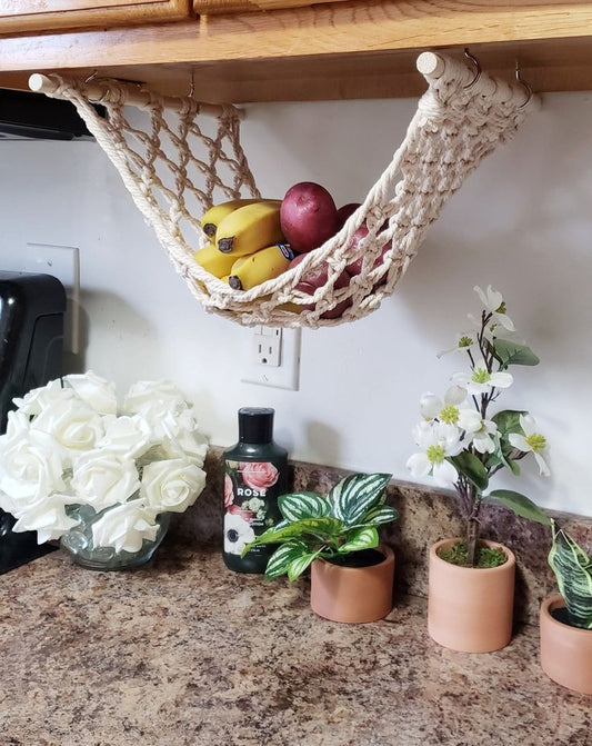 Macrame fruit hammock