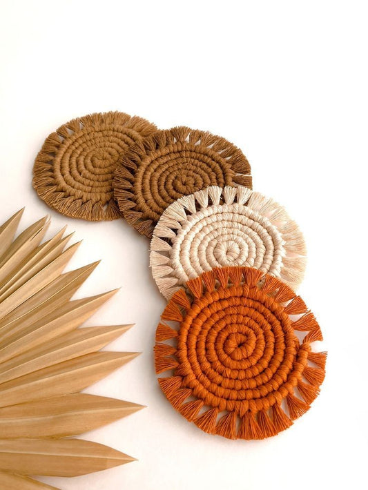 Macrame coaster