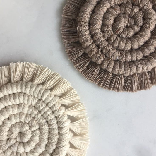 Macrame coaster
