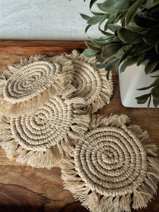 Macrame coaster