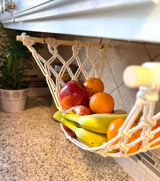 Macrame fruit hammock