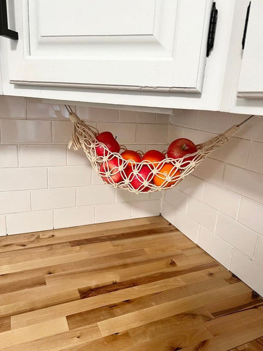 Macrame fruit hammock
