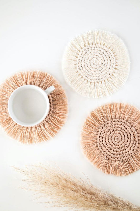 Macrame coaster