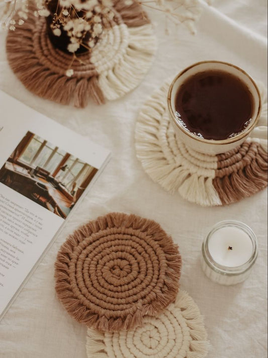 Macrame coaster