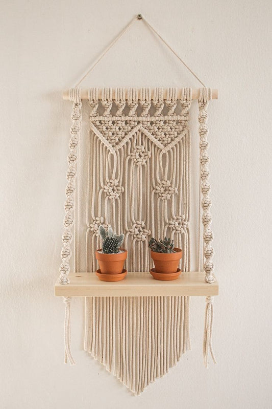 Macrame shelf