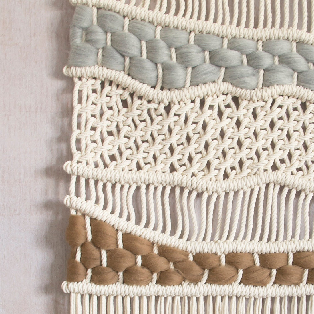 timeless macrame decor hat hanger and fruit hanger