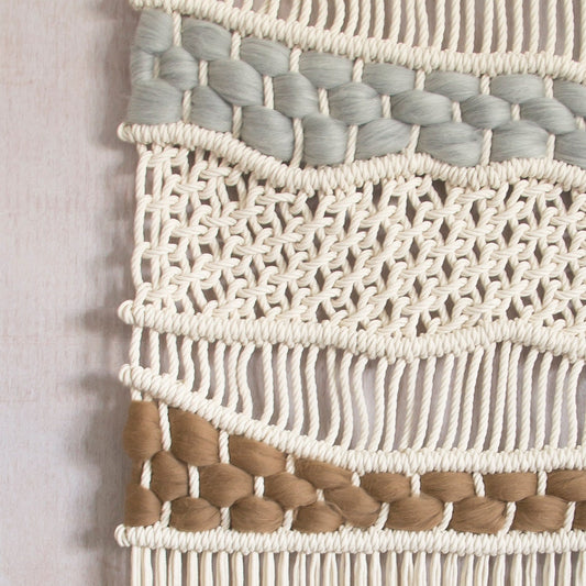 timeless macrame decor hat hanger and fruit hanger
