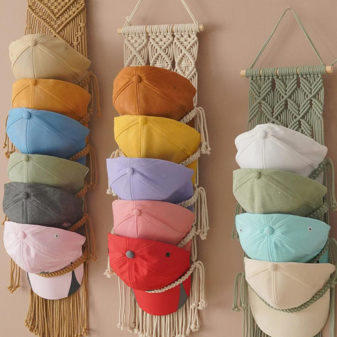 Mini Macrame Cap Hanger (Preorder 6 Weeks)