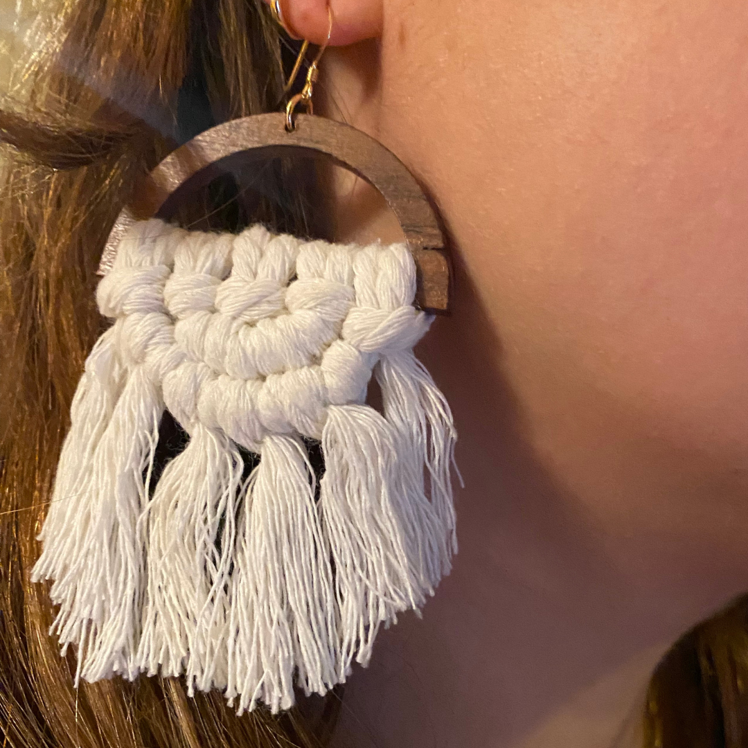 Maeve - Macrame Earrings
