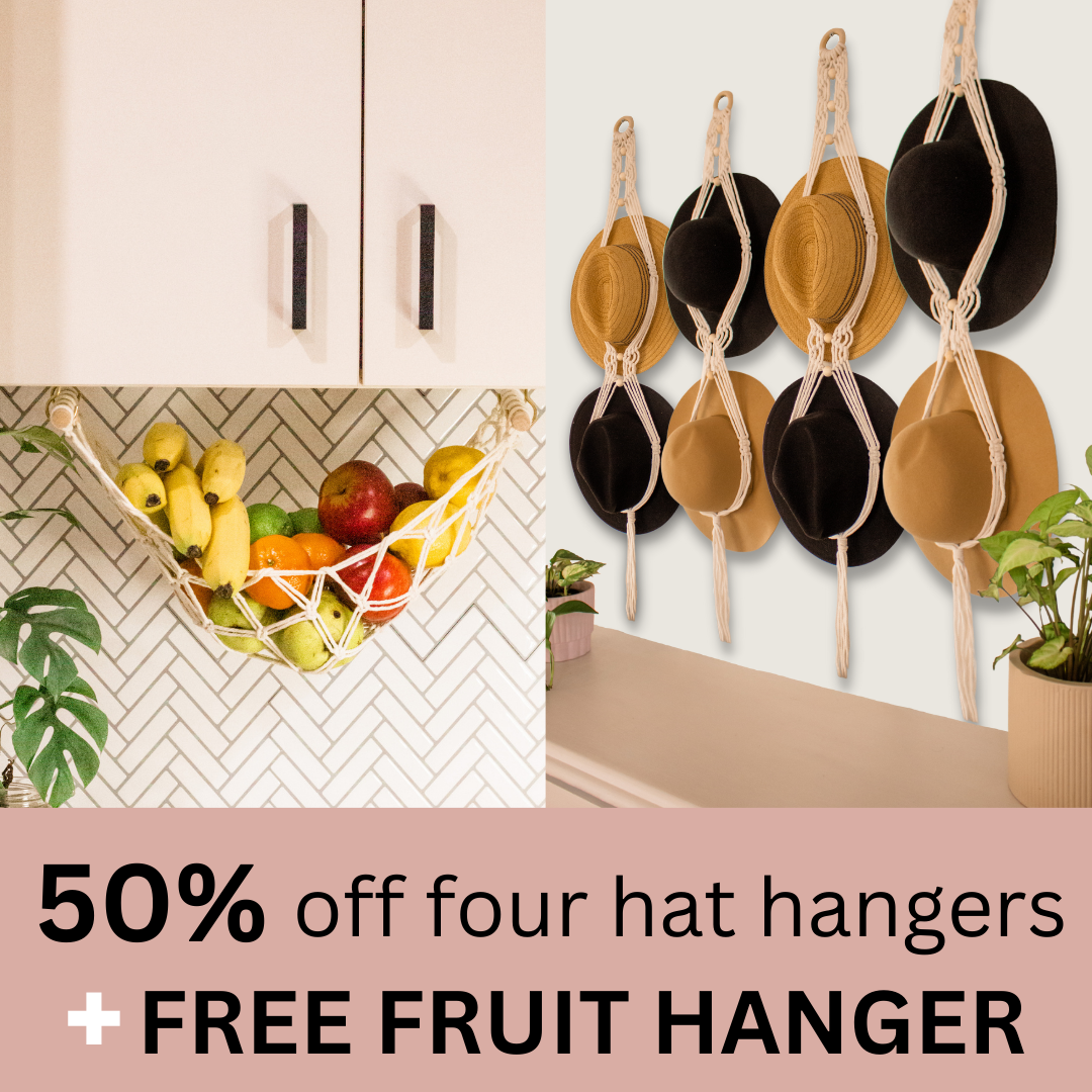 Macrame Hat Hanger