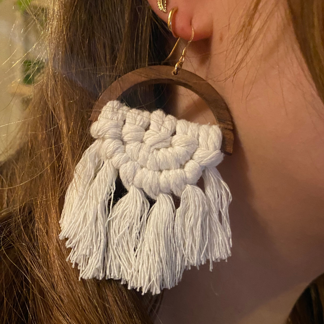 Maeve - Macrame Earrings