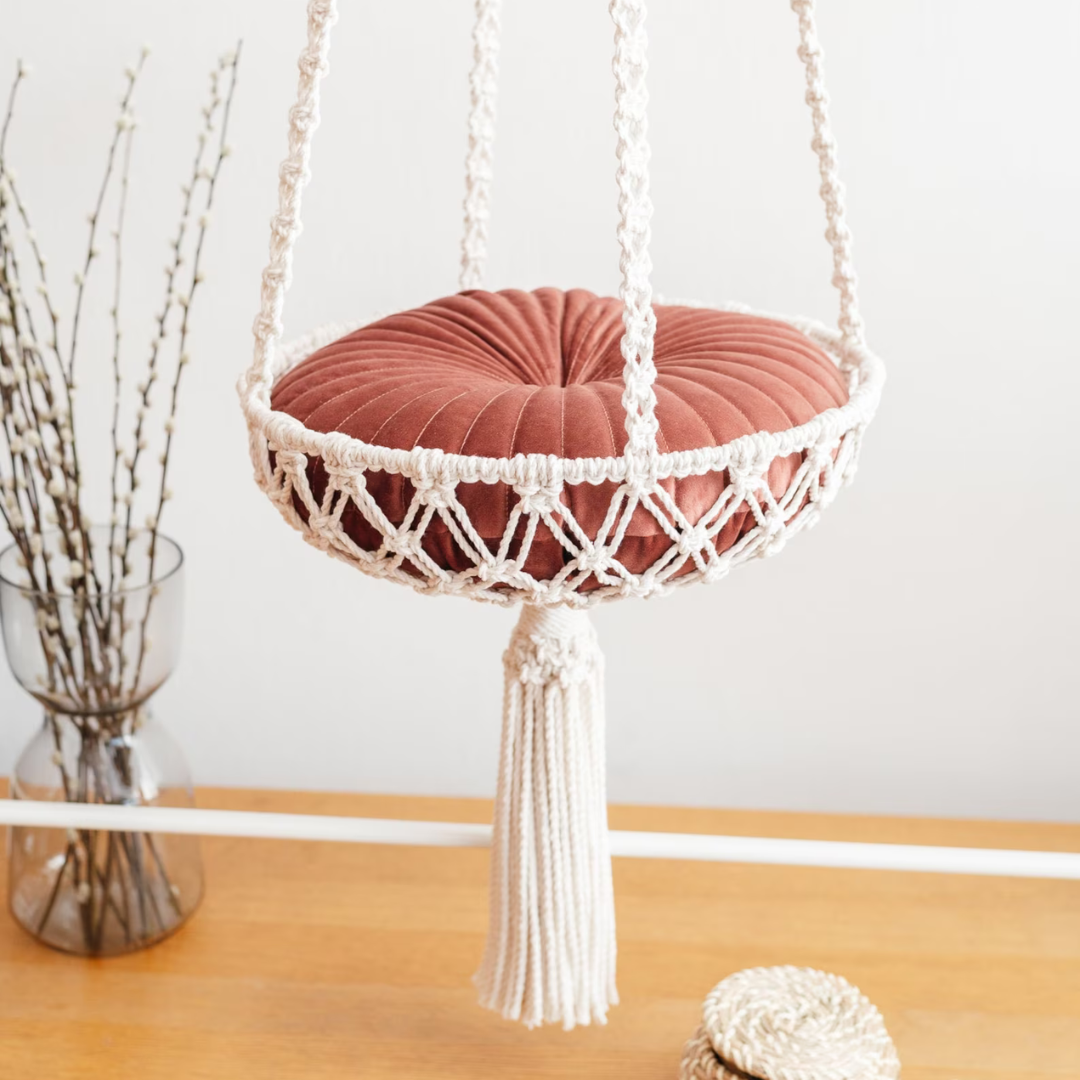 Macrame Cat Hammock Simba