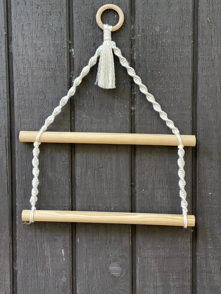 Double Macrame Paper Towel Holder