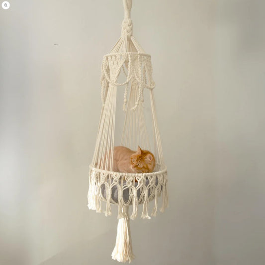 8 Macramé Cat Bed Designs for Every Type of Cat