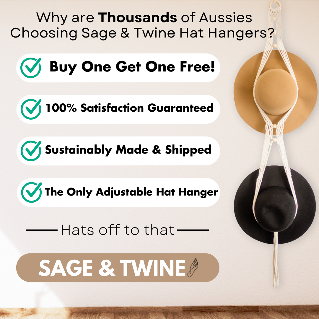 Why are thousands of Aussies choosing Sage & Twine Hat Hangers