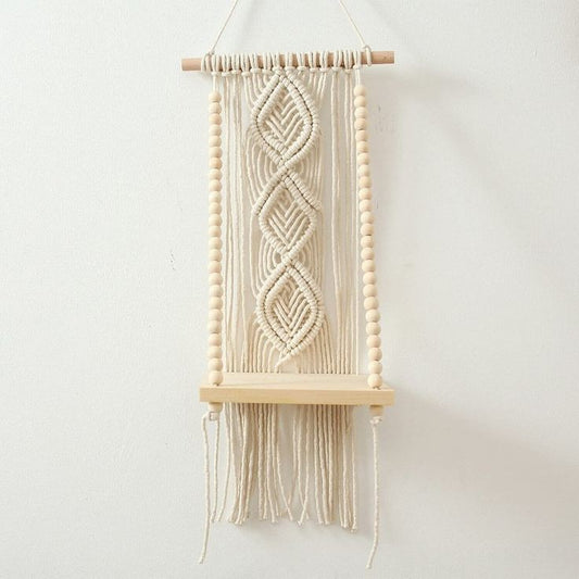Macrame hanging shelf 