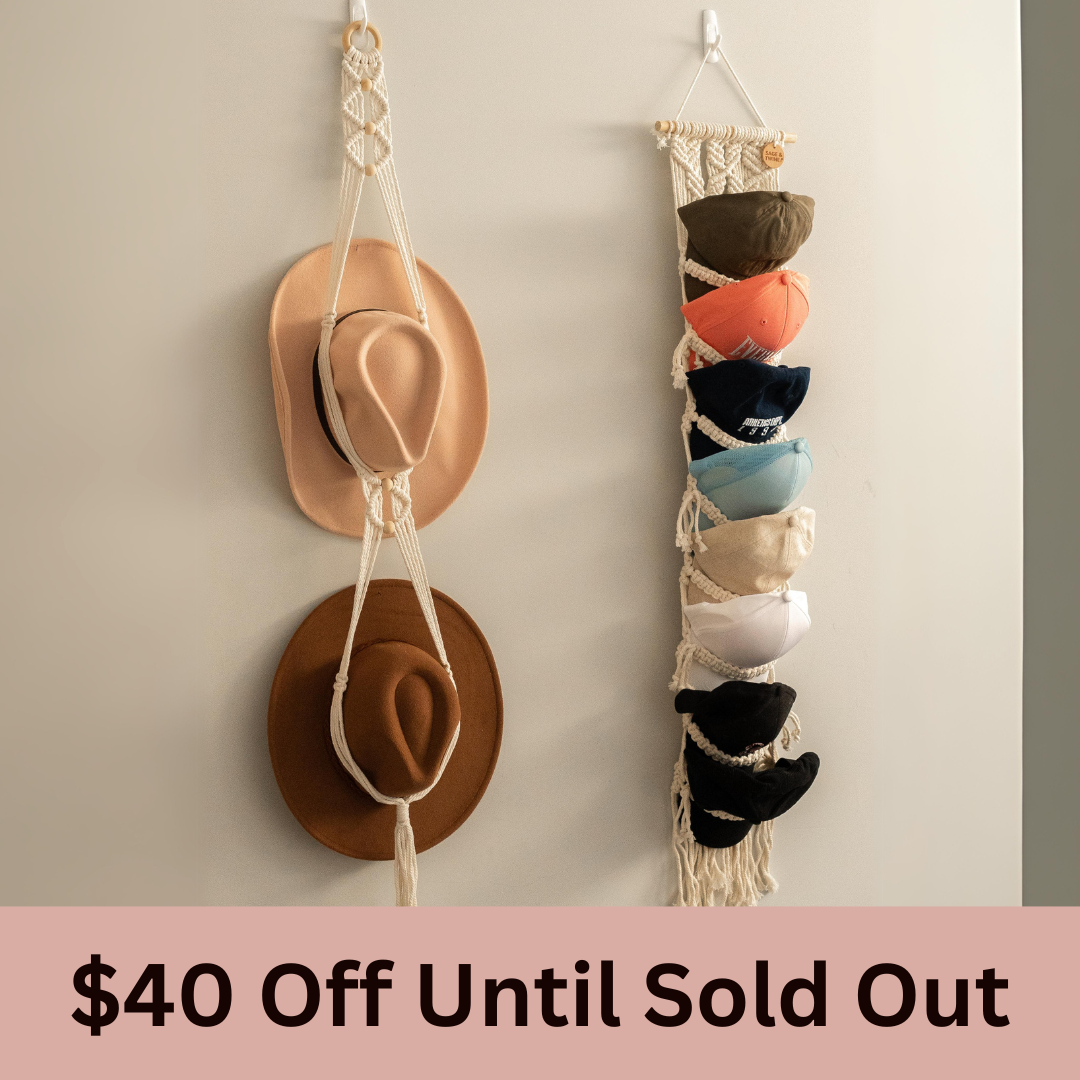 Macrame Hat Hanger Macrame Cap Hat Hanger Bundle