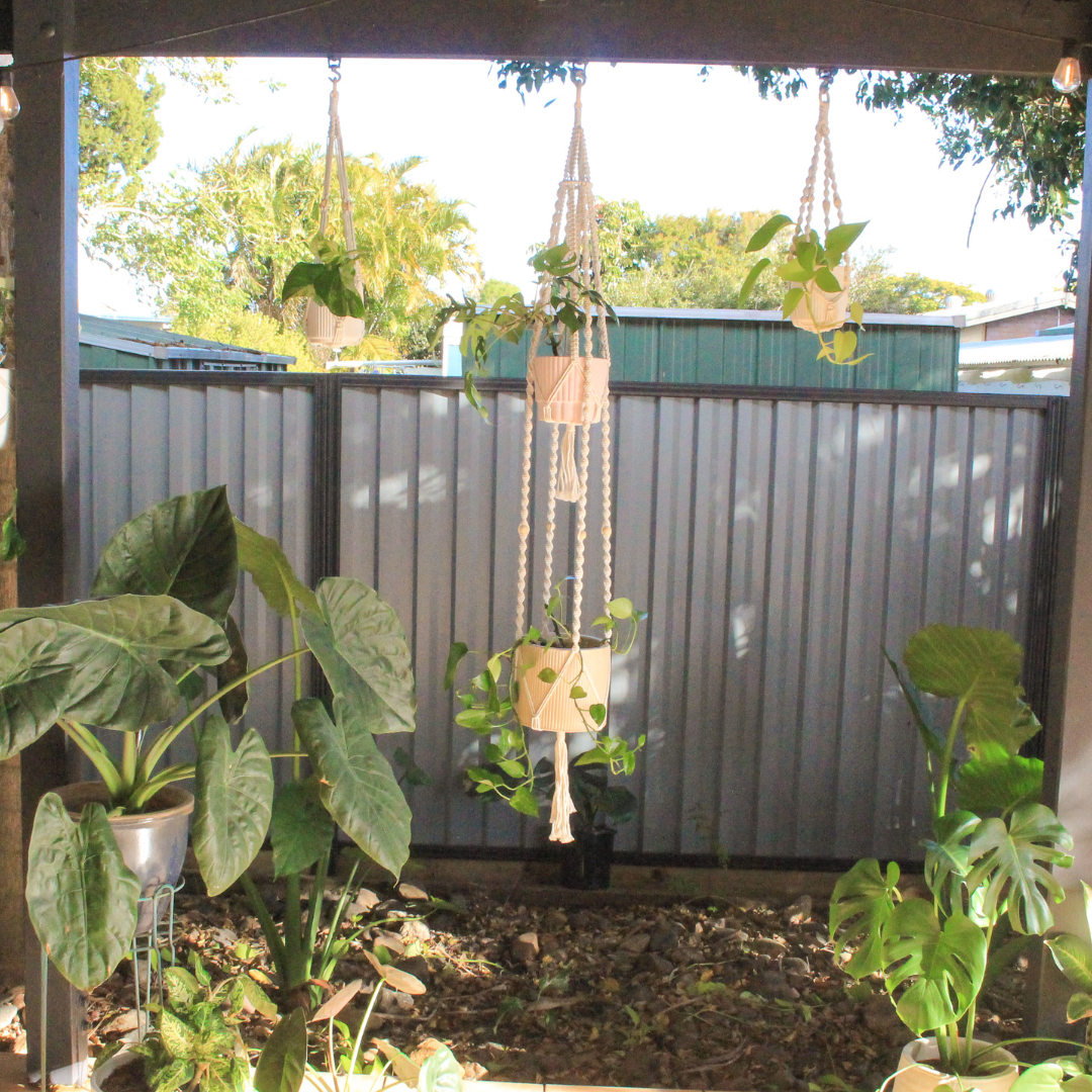 Elizabeth - Double Macrame Plant Hanger