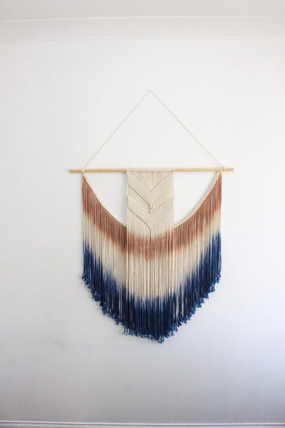 Coral - Large Ombre Macrame Wall Hanging