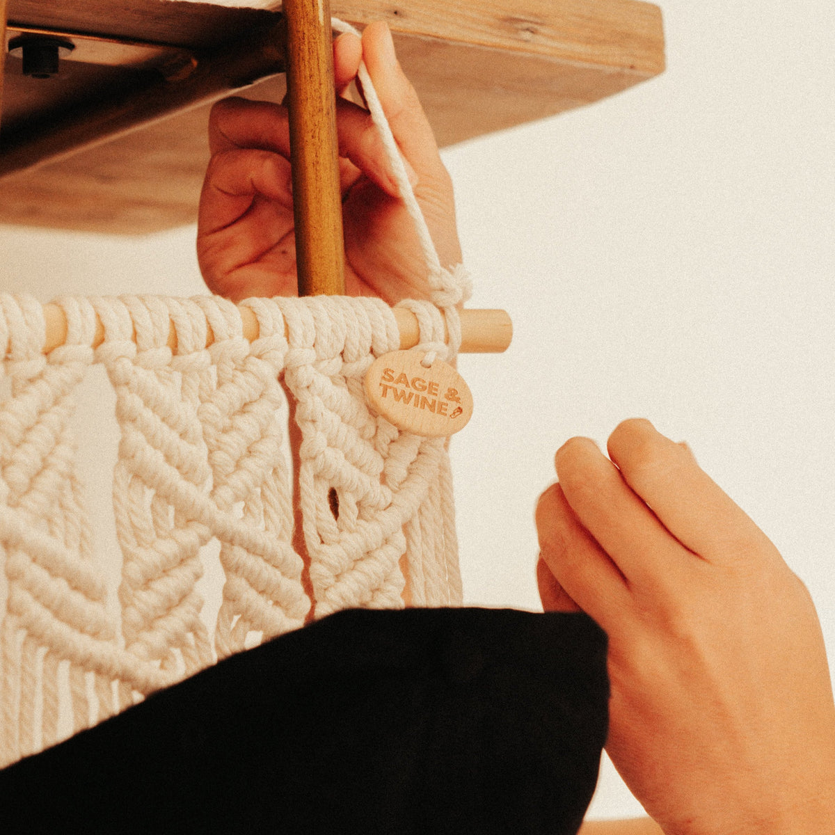 Macrame Cap Hanger – Sage & Twine