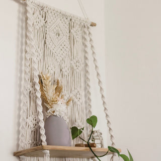  A Macrame shelf Hand made in Australia by Sage and Twine Co.