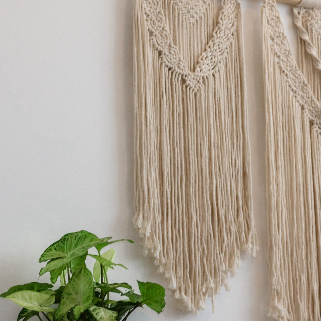 Boho sage macrame wall hotsell hanging